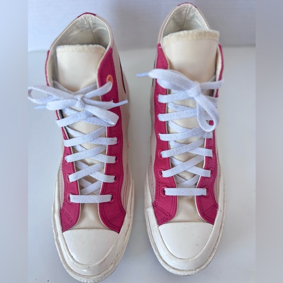 Converse All-Star Chuck 70 Hi Colorblock Rhubarb Pie Sneaker Shoes Size 7.5 - Picture 4 of 11